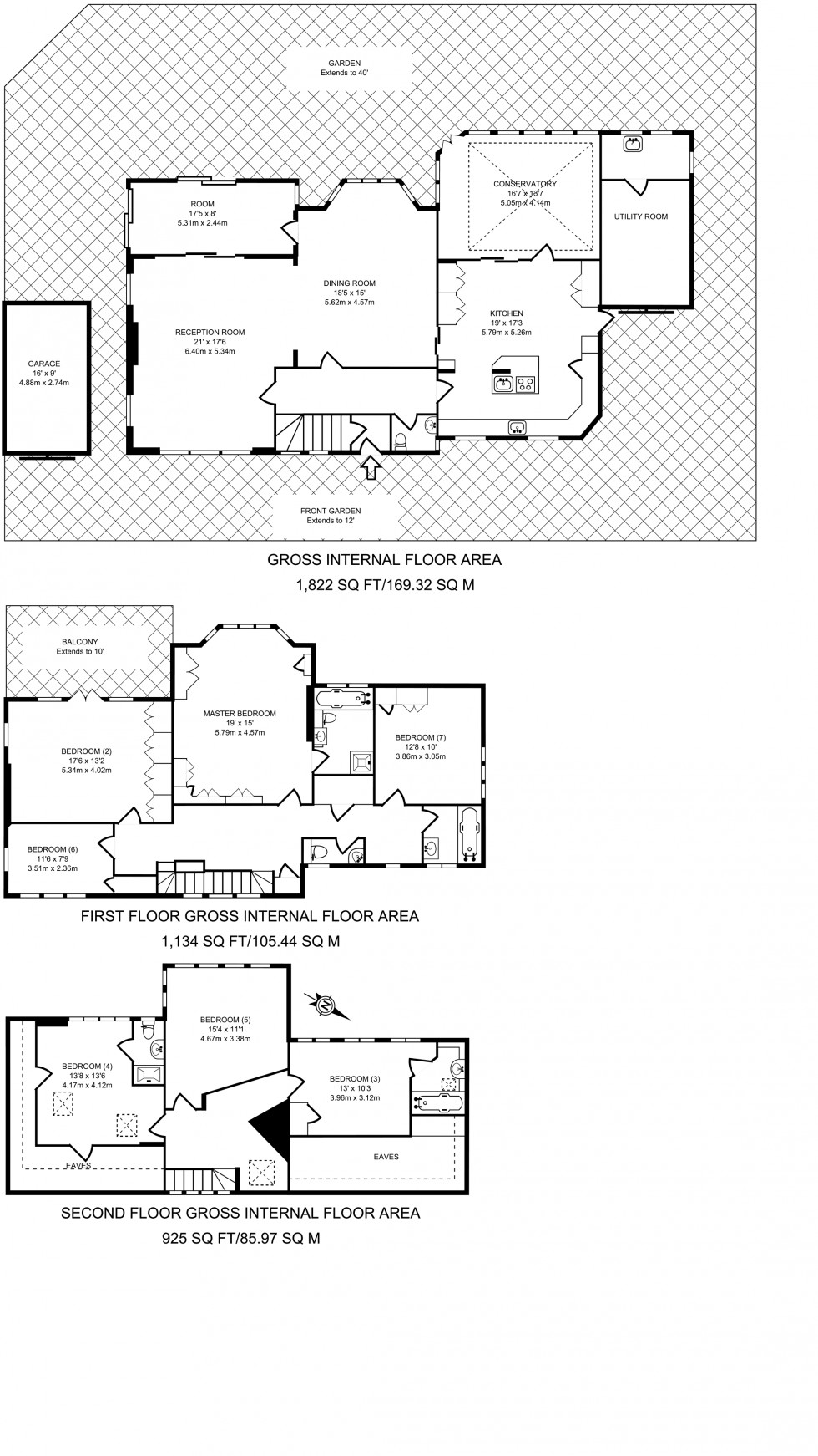 Floorplan for Cedars Close, London