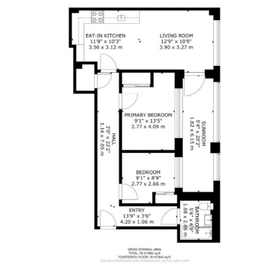 Floorplan for North End Road, Wembley, Greater London
